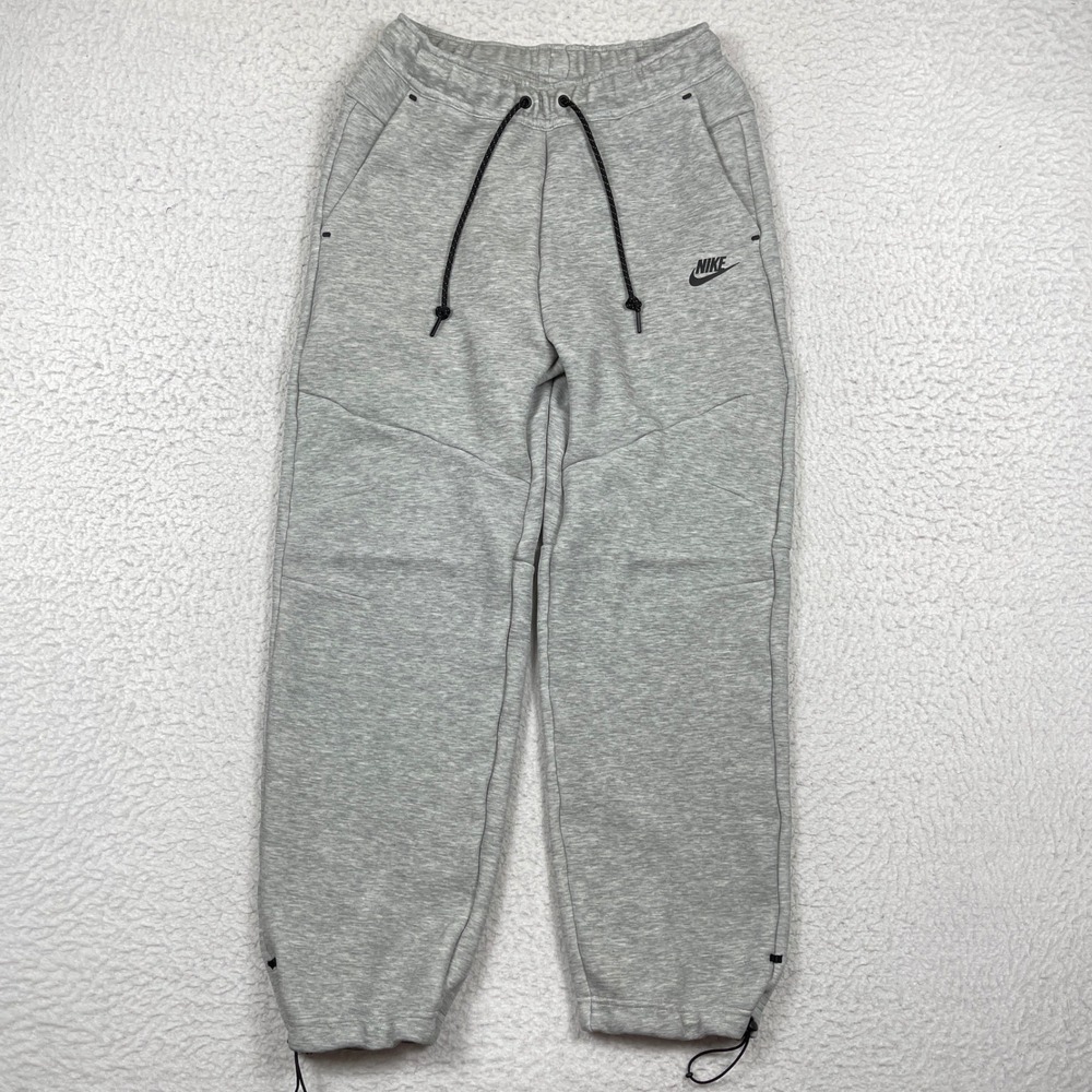 Nike Joggers Mens S Grey Tech Fleece Adjustable Cuffs Gorpcore Streetwear